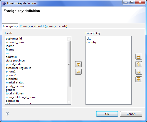 Foreign Key Definition Wizard (Foreign Key Tab)