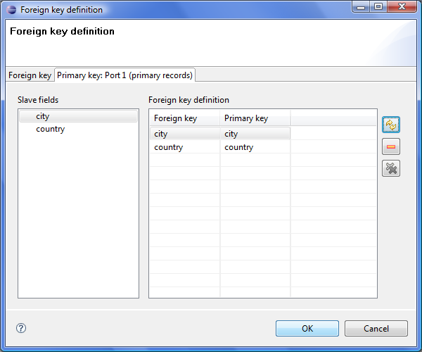Foreign Key Definition Wizard (Foreign and Primary Keys Assigned)