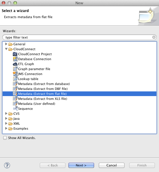 Creating External (Shared) Metadata in the Main Menu and/or in the Navigator Pane
