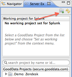 Creating GoodData Project from Server Explorer