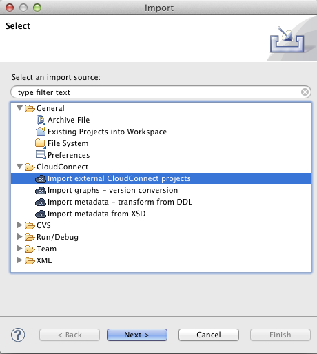 Import CloudConnect Examples (Step 2)