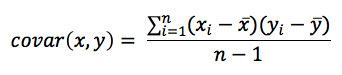 Equation - Covariance