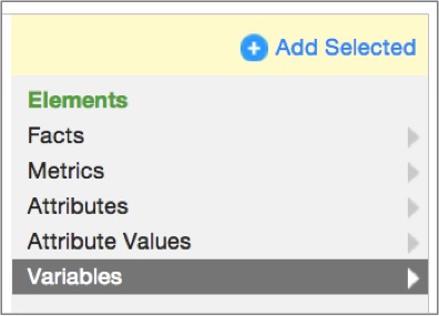 Adding variables to MAQL syntax